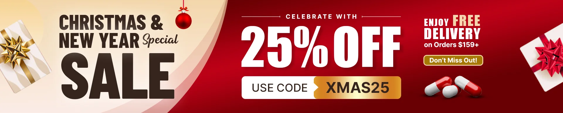 Christmas and New Year Holiday Sale